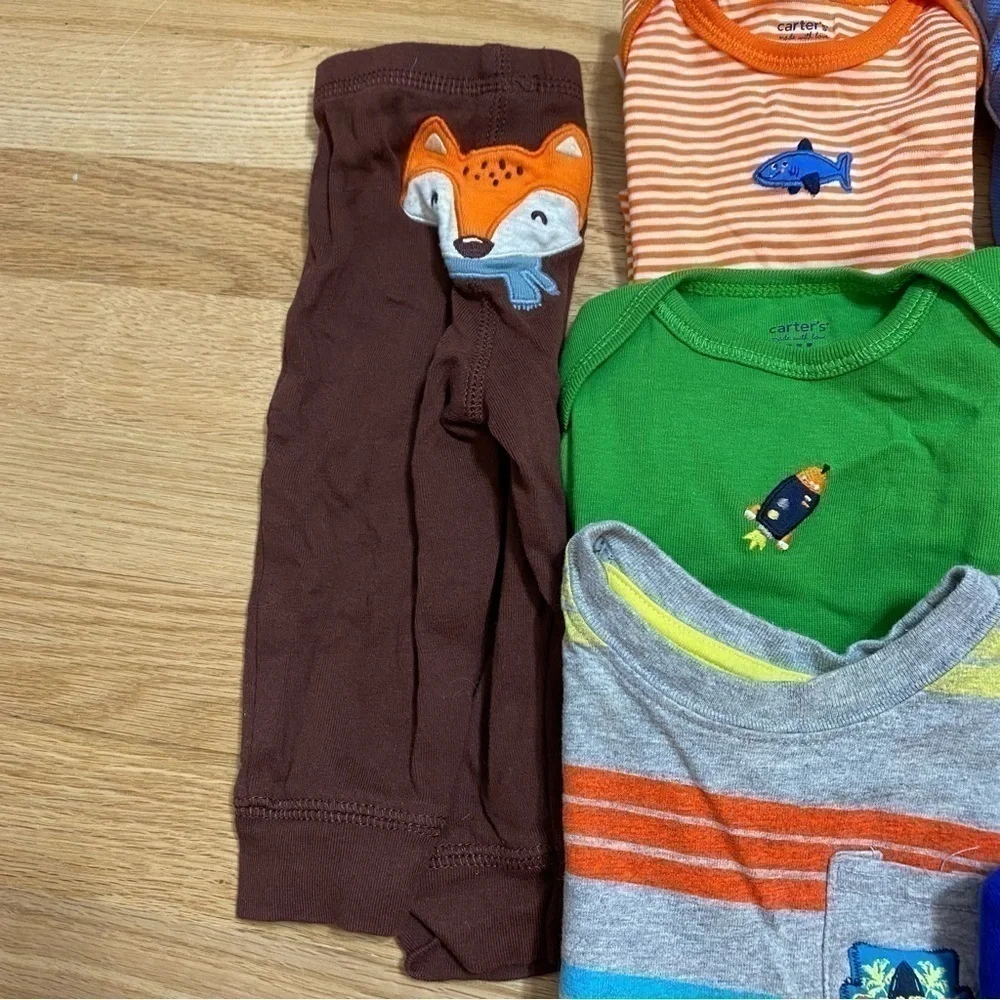 Boys 6 Month Shirt Onesie Bundle Carter’s Daddy’s Draft Pick Vitamins Baby